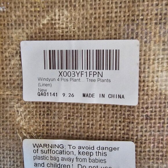 NWT Windyun 4 Pcs Linen Heavy Duty Frost Plant Freeze Protection Covers - Picture 2 of 6